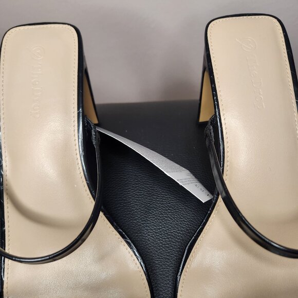 Brand New The Drop Womens Avery Square Toe Tortoise Shell Heel Size 10 - Picture 2 of 8